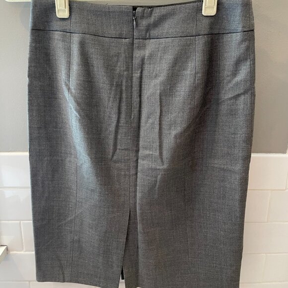 J. Crew Super 120s Wool No. 2 Pencil Skirt Grey | 4 - Picture 3 of 4